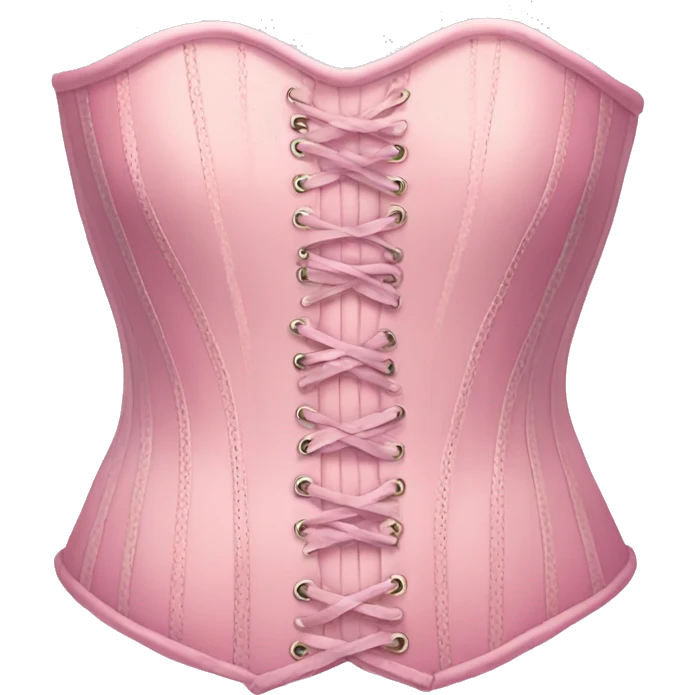 Pastel pink corset  emoji
