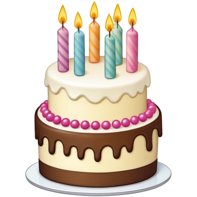 haz un stiker que diga happy birthday Mía, y que sea aesthetic con tortita emoji