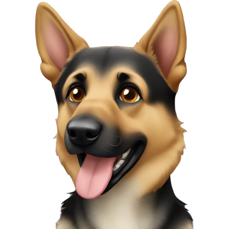 German shepherd hound mix emoji