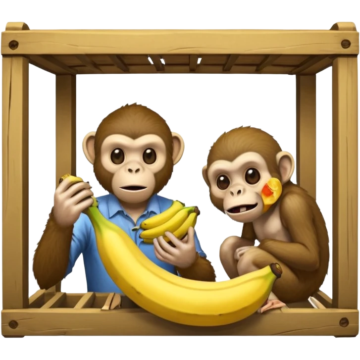 Make a monkey eating a banana in a trap to the trap of a trap and a gay zombie is waiting emoji