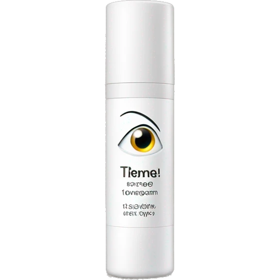 eye cream bottle with label emoji