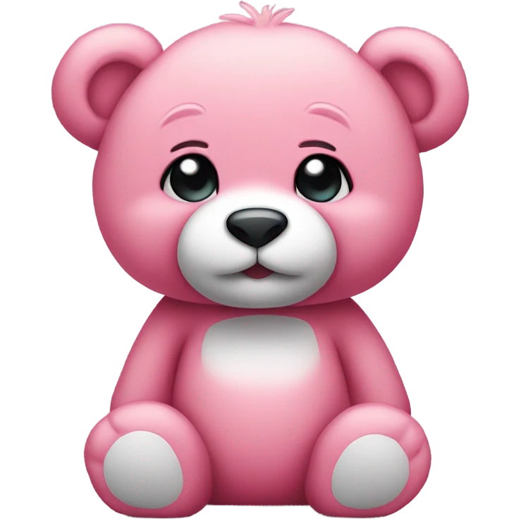 Pink teddy bear emoji