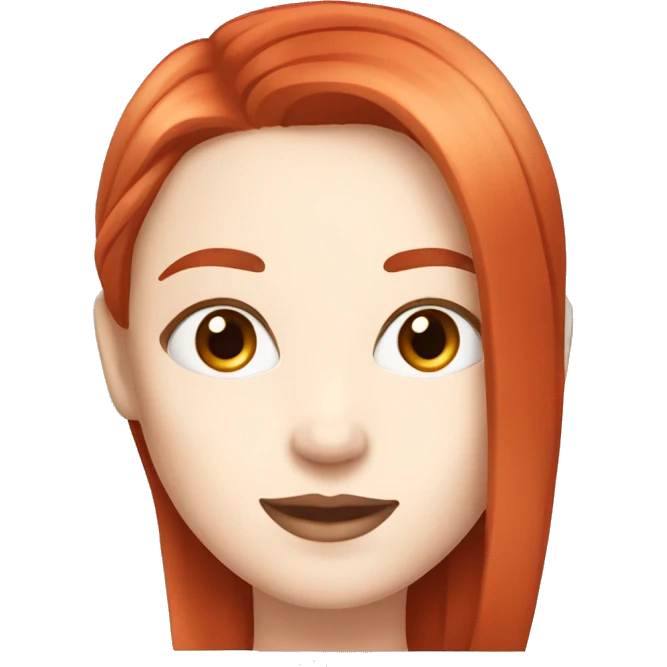 White skin,Women with long straight and piller box red hair and white skin emoji