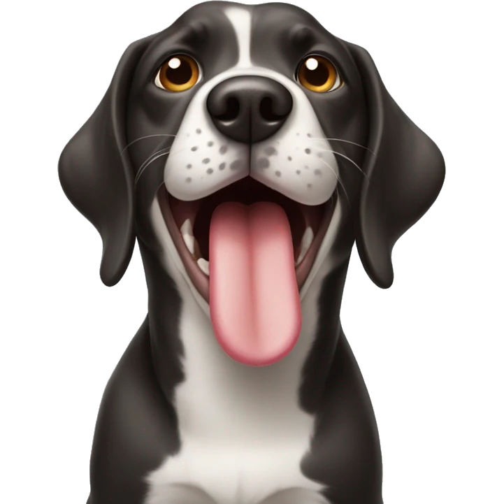 Dog sticking out tongue  emoji