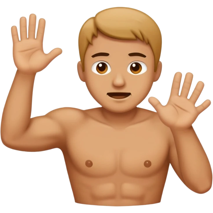 a man slapping his butt emoji