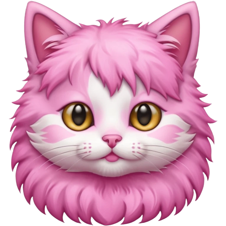 Kitten with pink fur emoji