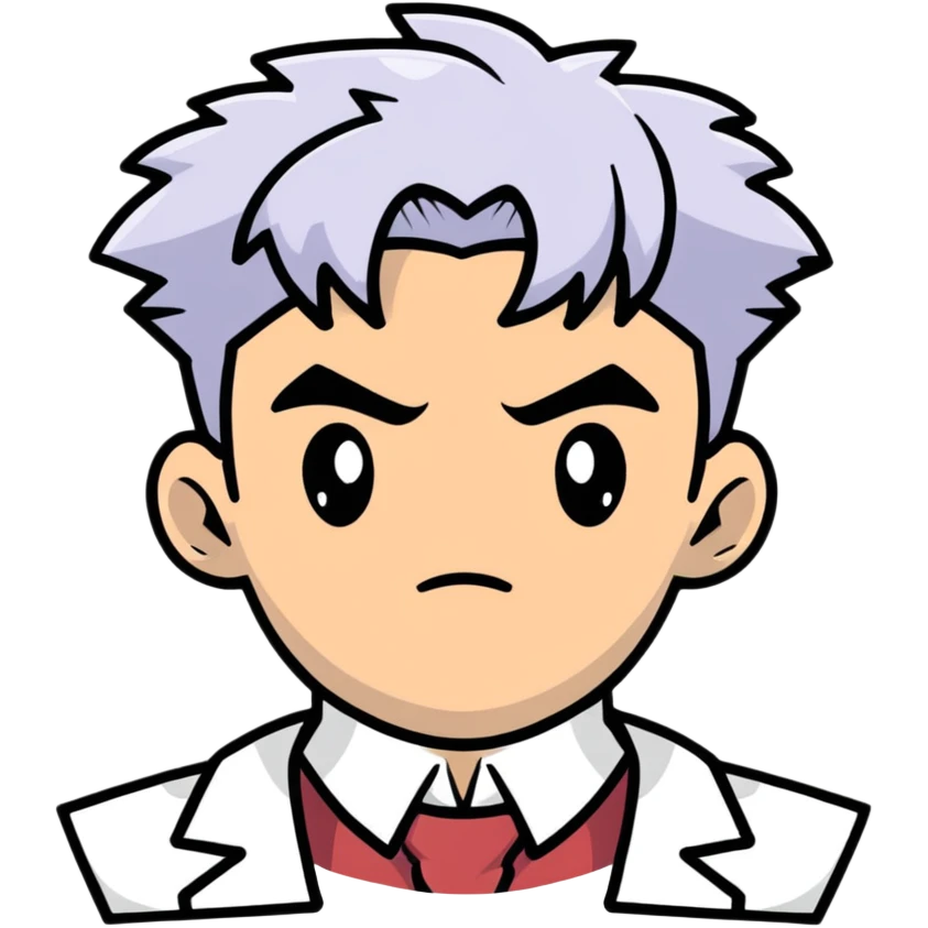 Professor Oak from Pokemon emoji