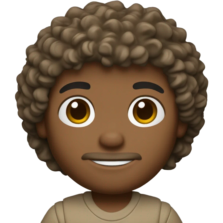 Funko Pop of a tan curly haired boy emoji