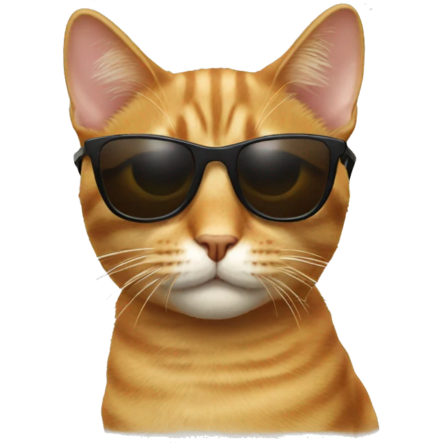 Cat with sunglasses emoji