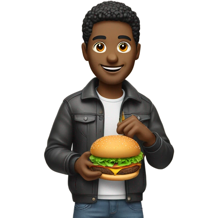 rod wave with a burger emoji