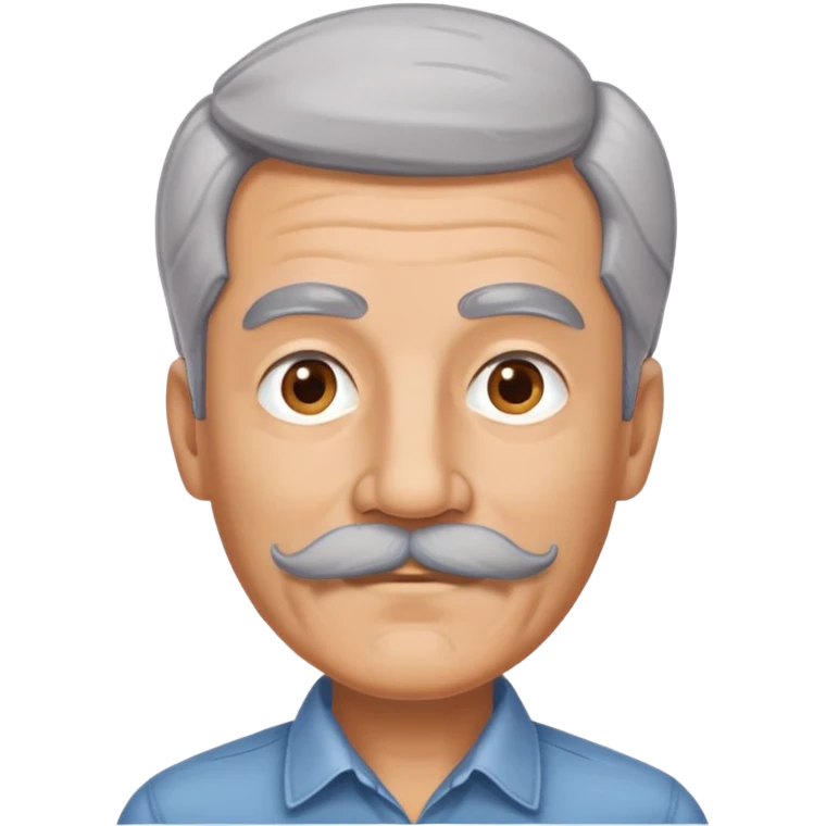 has un señor completo de 57 años, alto, con vigote y canoso emoji