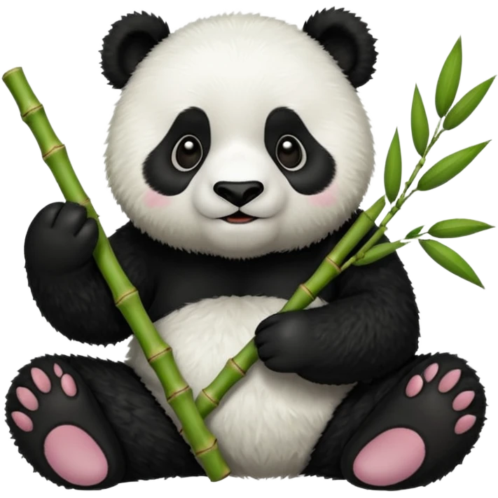 panda with bamboo emoji