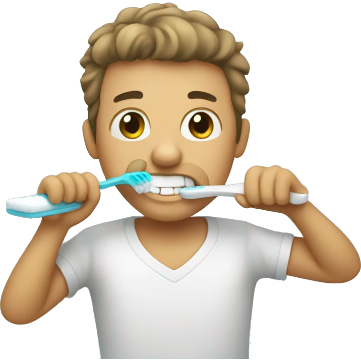 brushing teeth emoji