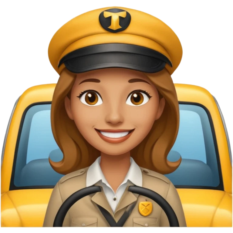 woman taxi driver emoji