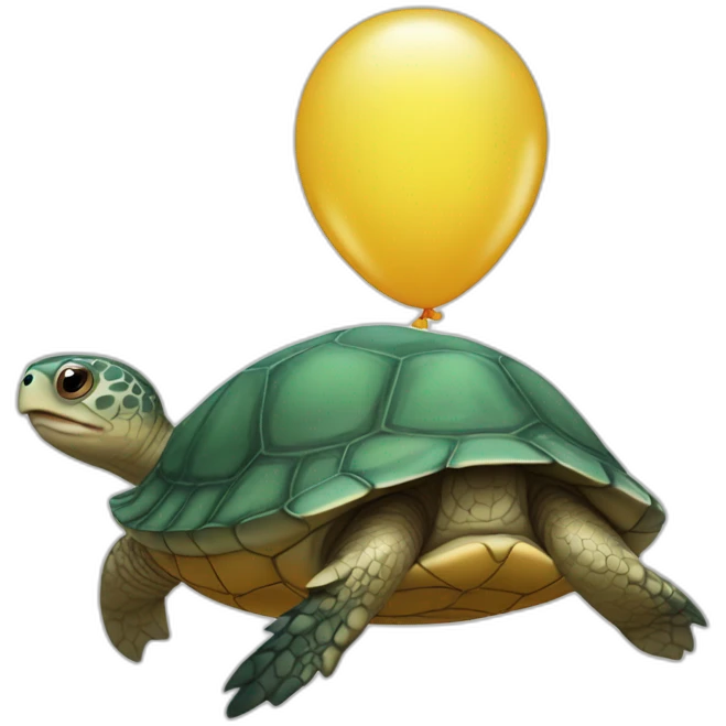 Baloon turtle emoji