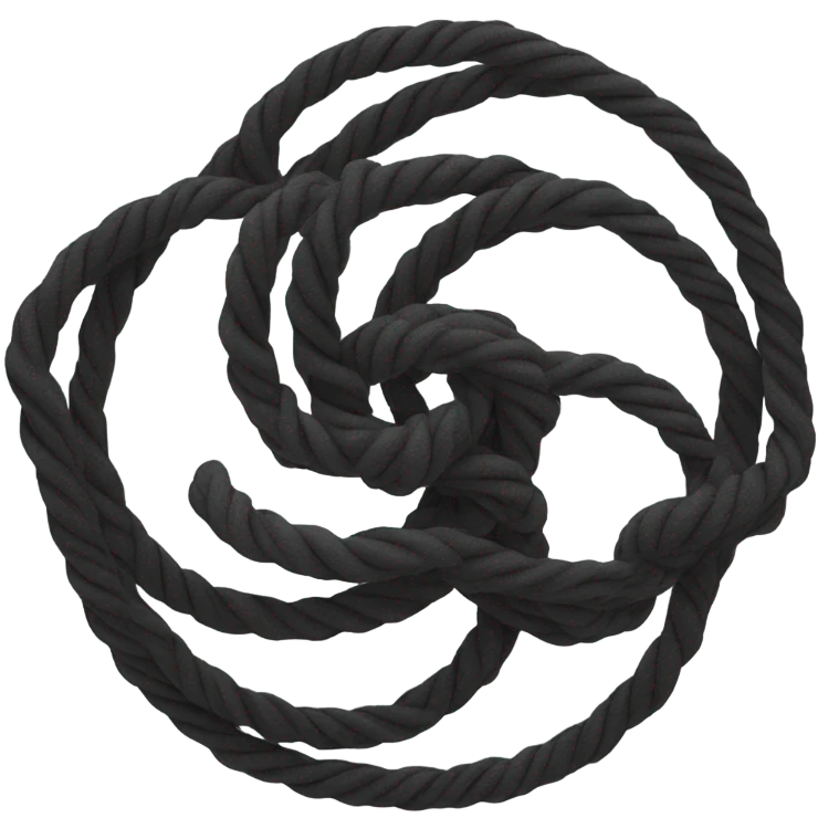 spinning rope, black, spiral emoji