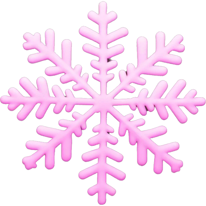 Pink snowflake  emoji
