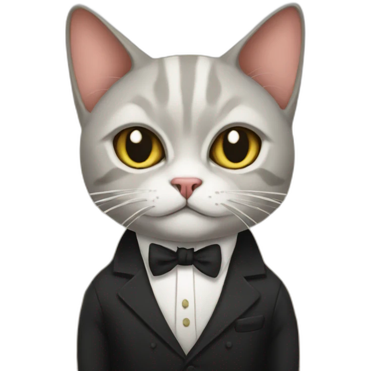 The Godfather mafia cat  emoji