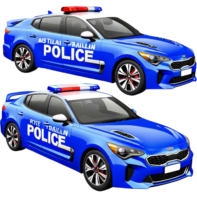 Kia Stinger - Australian Police car (Model Year:2020) (Iconic Australian police colours) emoji
