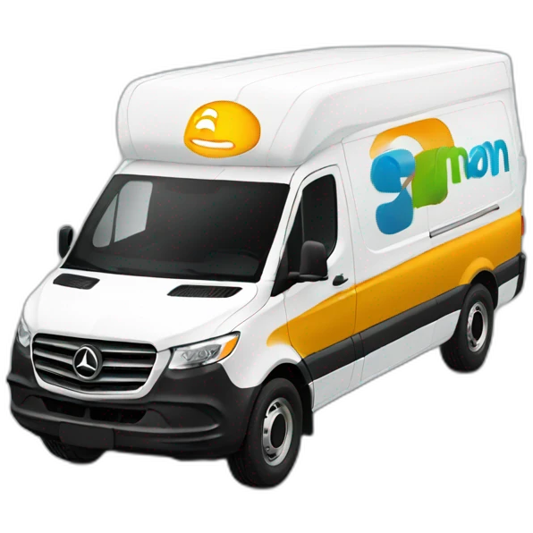 sprinter van WITH AMAZON LOGO emoji