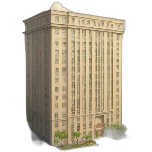 Un edificio feliz emoji