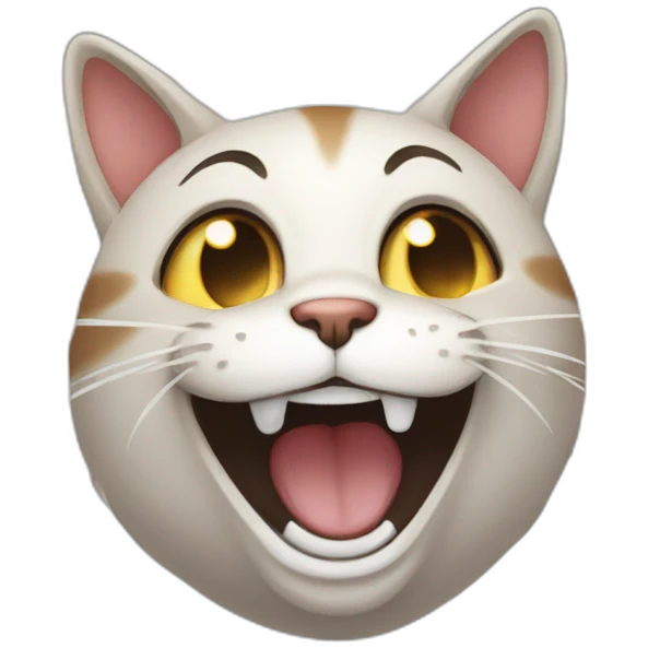 Cat laugh emoji