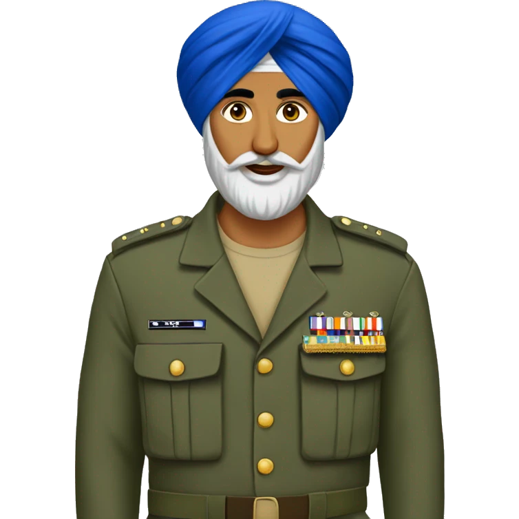 Sikh army man emoji