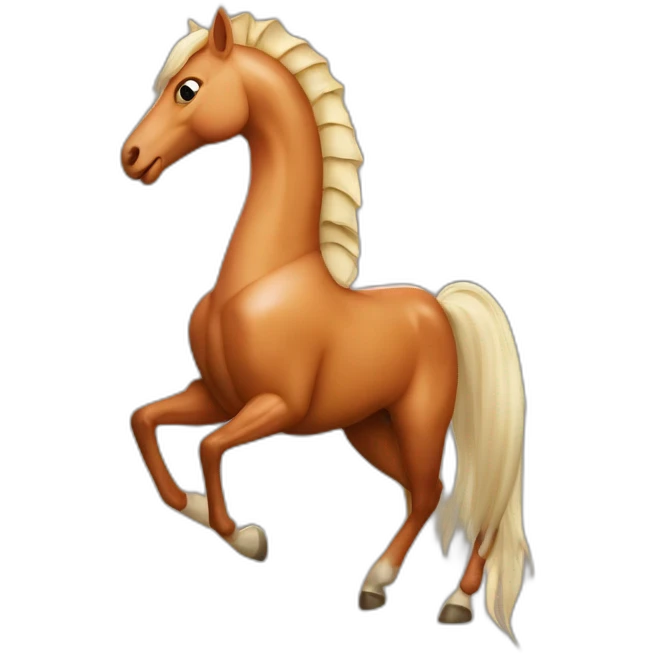 Crevette sur cheval emoji