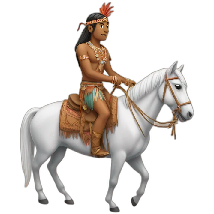 Indian on horse emoji