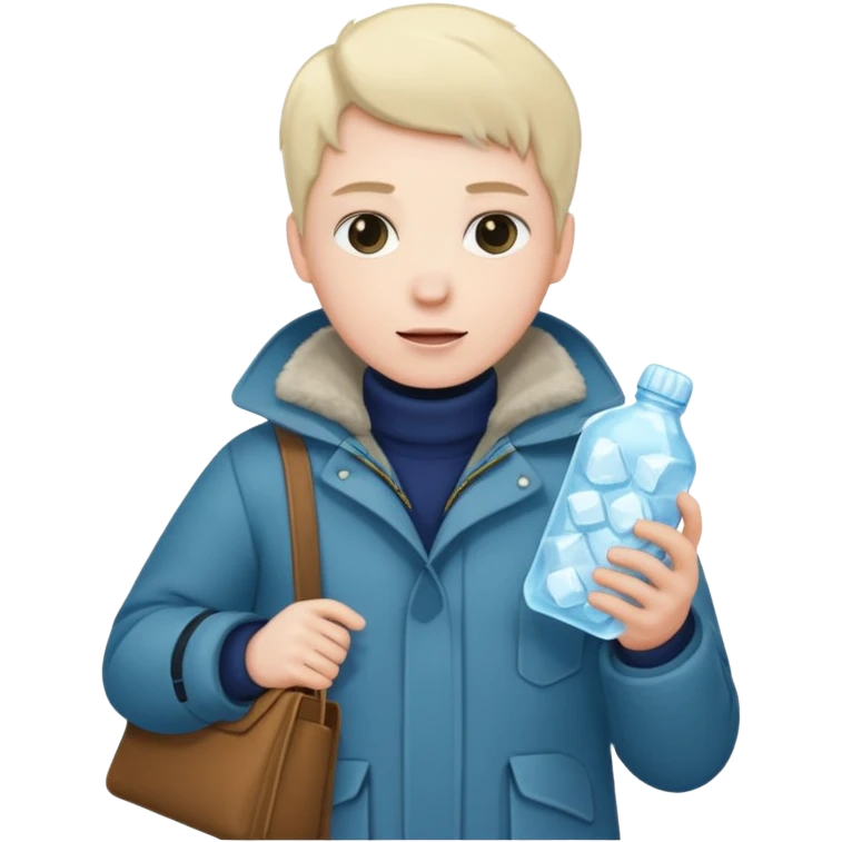 freeze ice and inside clothes and bag emoji