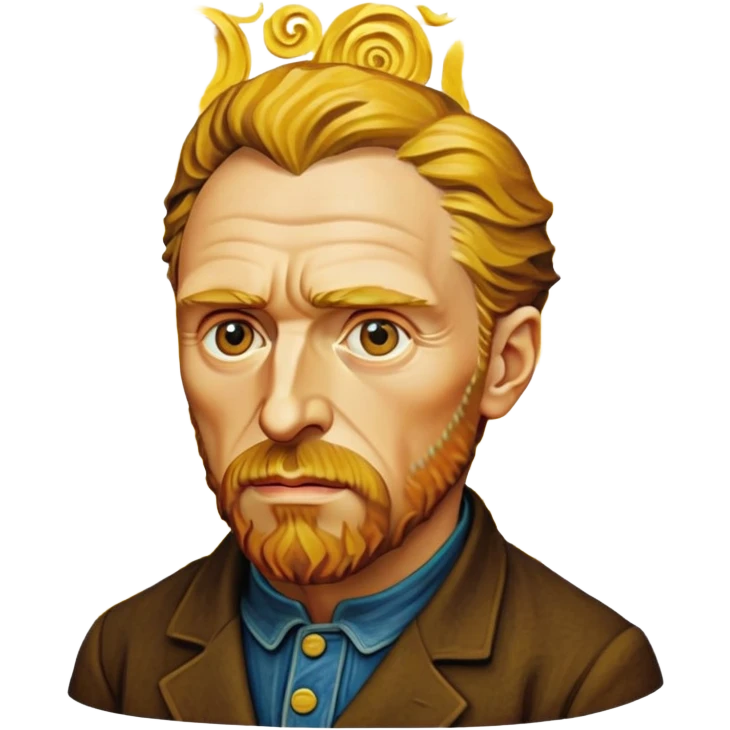 cinematic-realistic-vincent-van-gogh-pop-culture-emoji,-featuring-an-expressive-portrayal-inspired-by-the-legendary-painter-rendered-with-dynamic,-swirling-textures-and-artistic-lighting. emoji