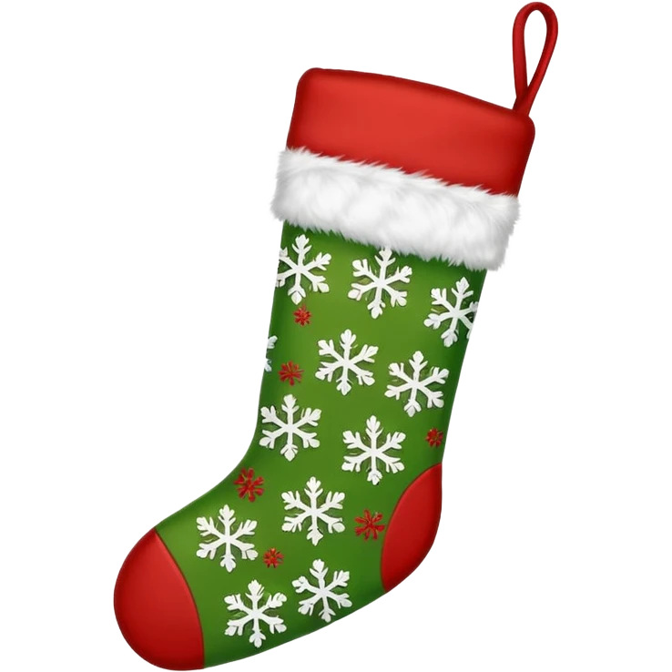 green red christmas stocking patterns emoji