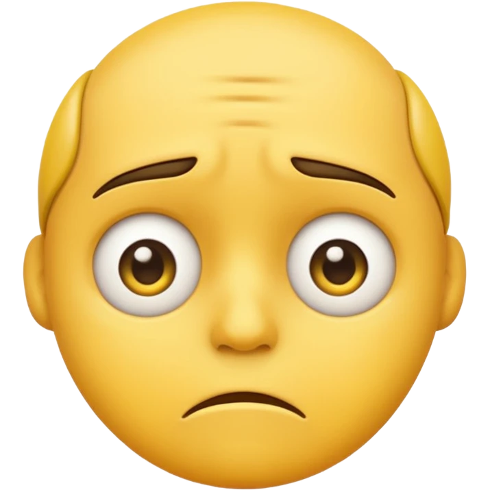 worried emoji face from WhatsApp emoji