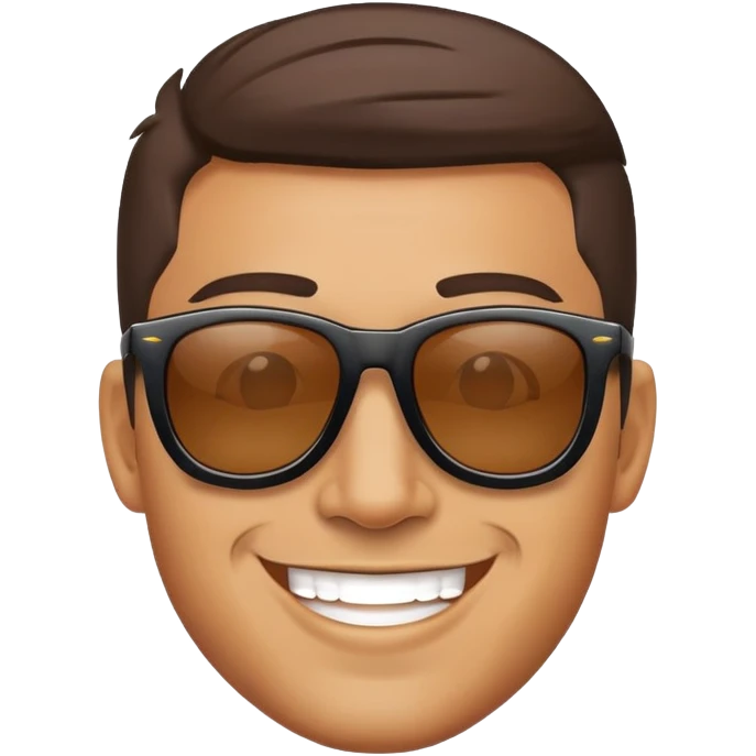 Cool guy with sunglasses  emoji
