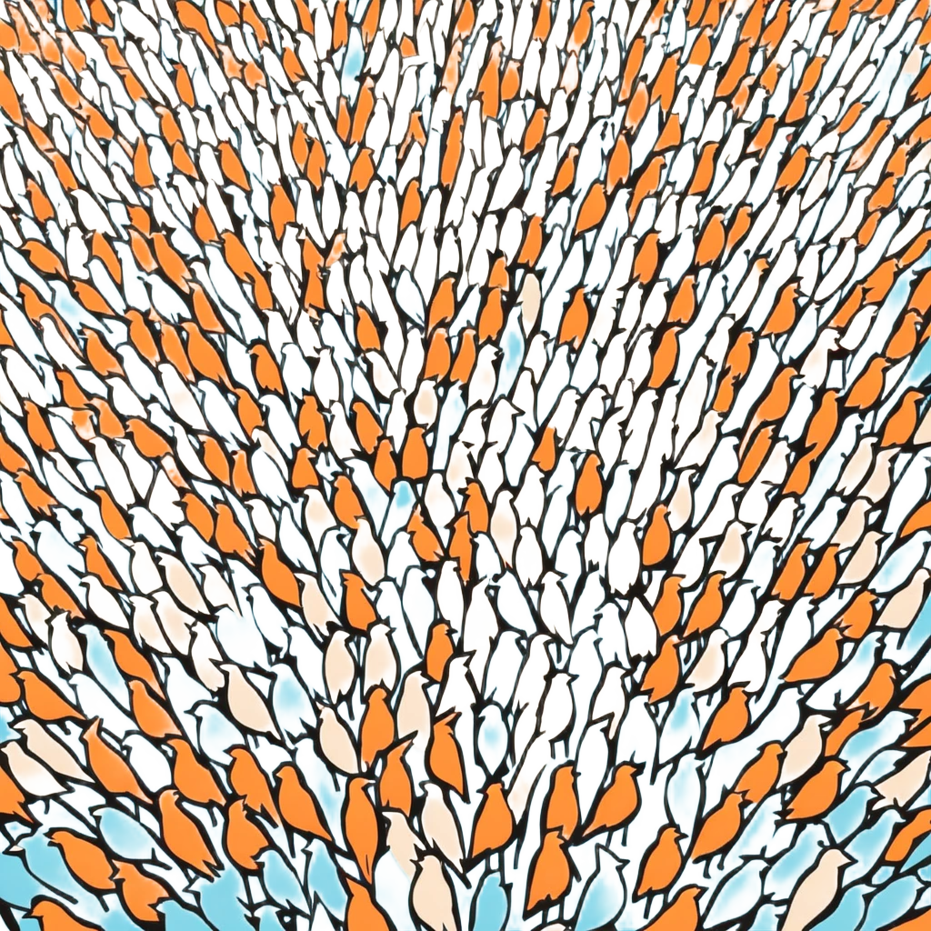 a crowd of people from birds eyeview perspective  emoji