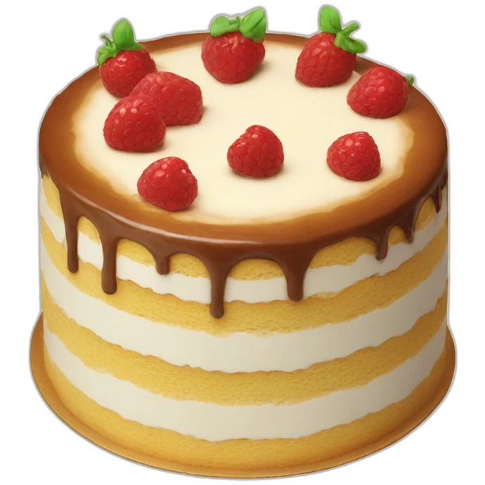 Chat gâteau emoji