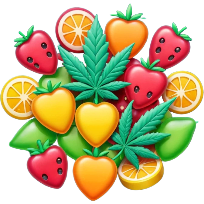 Weed gummies emoji