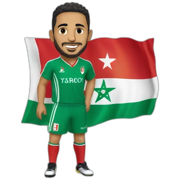 Yassine Bono avec le maillot du Maroc emoji