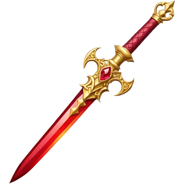 Beautiful royal looking but fiery dagger emoji