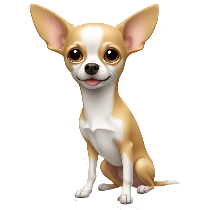 Chihuahua with computer emoji