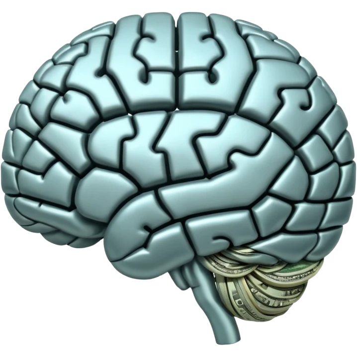 brain made from money emoji