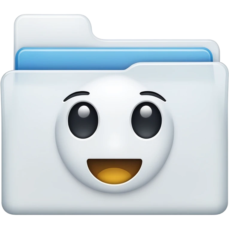 white/transparent folder emoji