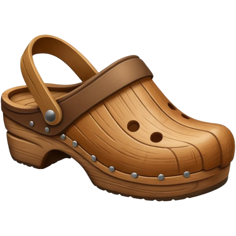 wood clog emoji