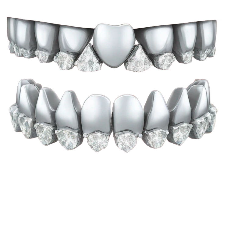 Diamond teeth grills emoji