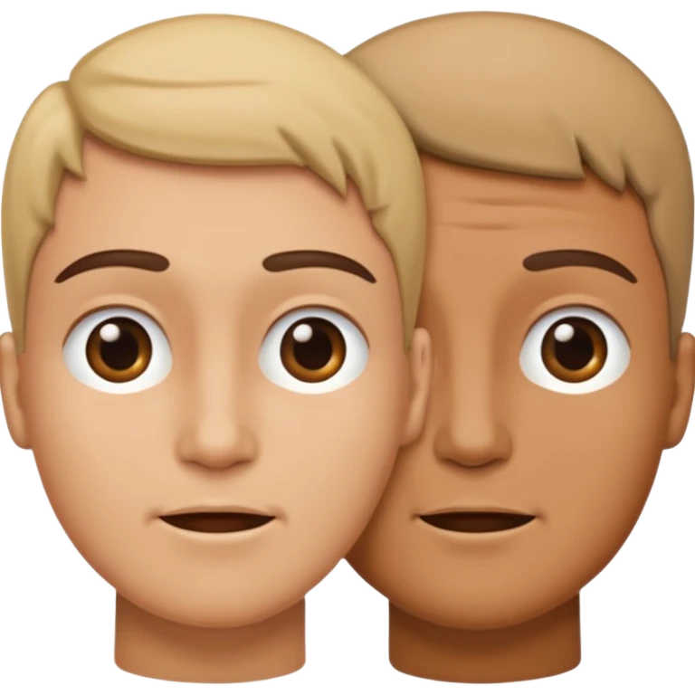 2 heads talking emoji