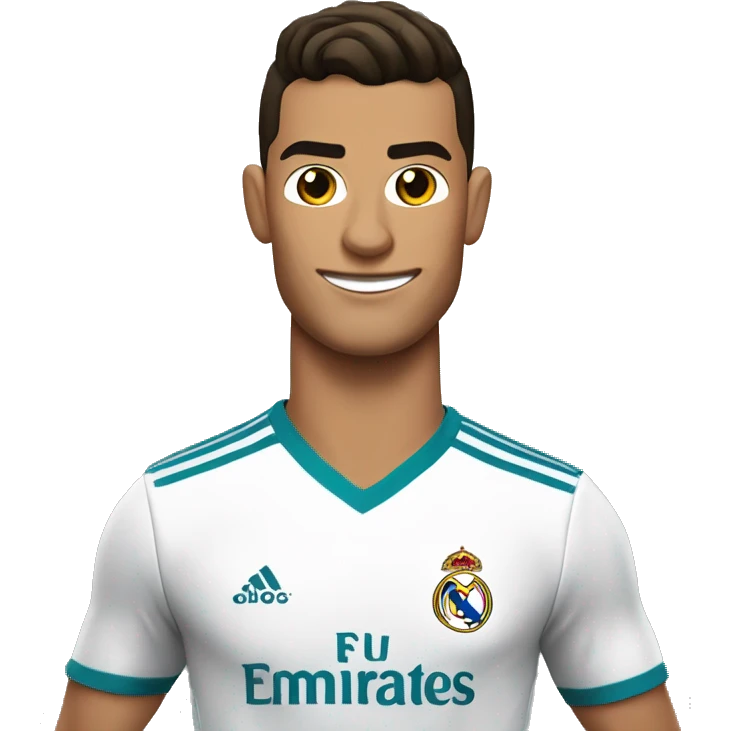 Cr7 con la camisa del Real Madrid  emoji