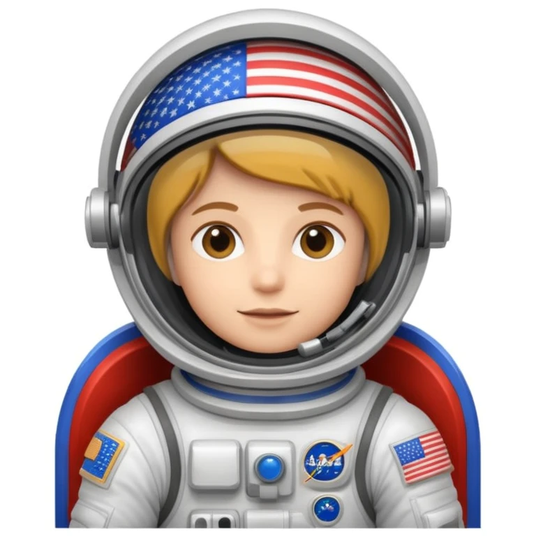 astronaut us flag emoji