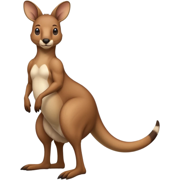 Kangaroo balancing on its tail emoji