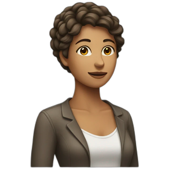 Woman leaning to the right emoji