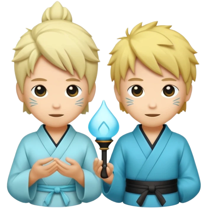  luminário japonesas roxas e ciano emoji